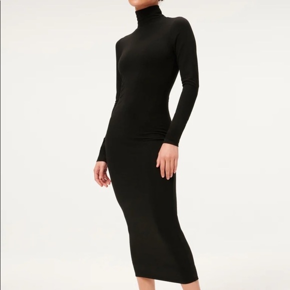 Good American Sundown Bodycon Mockneck Dress - Picture 1 of 5